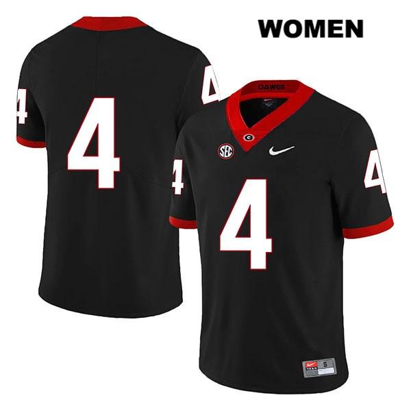 Georgia Bulldogs Women's Nolan Smith #4 NCAA No Name Legend Authentic Black Nike Stitched College Football Jersey NKY5856XX
